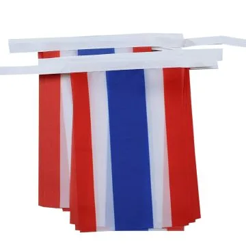 GUIRLANDE 6 mètres 20 DRAPEAUX THAÏLANDE 21x15 cm - DRAPEAU THAÏLANDAIS 15 x 21 cm