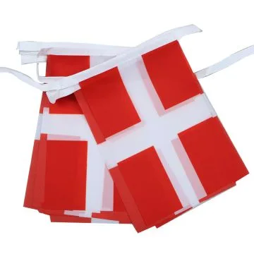 GUIRLANDE 6 mètres 20 DRAPEAUX SAVOIE 21x15 cm - DRAPEAU SAVOYARD 15 x 21 cm