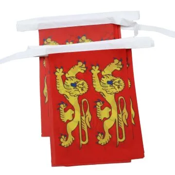 GUIRLANDE 6 mètres 20 DRAPEAUX BASSE-NORMANDIE 21x15 cm - DRAPEAU BAS-NORMAND 15 x 21 cm