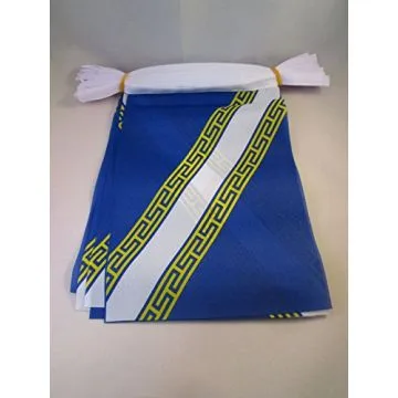 GUIRLANDE 6 mètres 20 DRAPEAUX CHAMPAGNE-ARDENNE 21x15 cm - DRAPEAU CHAMPENOIS 15 x 21 cm