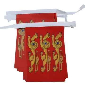 GUIRLANDE 6 mètres 20 DRAPEAUX HAUTE-NORMANDIE 21x15 cm - DRAPEAU HAUT-NORMAND 15 x 21 cm