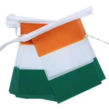 GUIRLANDE 6 mètres 20 DRAPEAUX CÍ?TE D\'IVOIRE 21x15 cm - DRAPEAU IVOIRIEN 15 x 21 cm