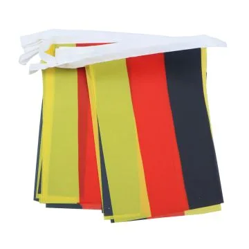 GUIRLANDE 6 mètres 20 DRAPEAUX ALLEMAGNE 21x15 cm - DRAPEAU ALLEMAND 15 x 21 cm