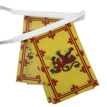 Guirlande 6 mètres 20 Drapeaux Ecosse Royal 21x15 cm - Drapeau écossais 15 x 21 cm