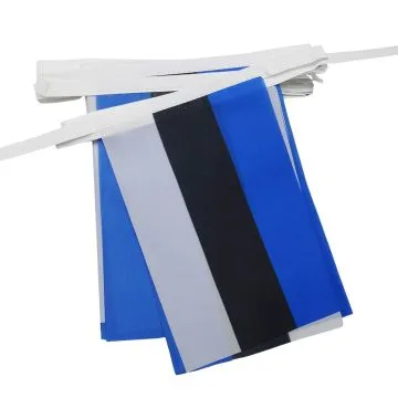 GUIRLANDE 6 mètres 20 DRAPEAUX ESTONIE 21x15 cm - DRAPEAU ESTONIEN 15 x 21 cm