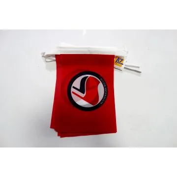 Guirlande 6 mètres 20 Drapeaux Accion Antifacista 21x15 cm - Drapeau antifachiste 15 x 21 cm