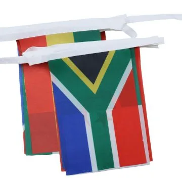 GUIRLANDE 16 mètres 54 DRAPEAUX 54 PAYS D\'AFRIQUE 21x15 cm - DRAPEAU PAYS AFRICAIN 15 x 21 cm