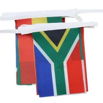 GUIRLANDE 5 mètres 16 DRAPEAUX COUPE D\'AFRIQUE DES NATIONS 2015 21x15 cm - DRAPEAU DE LA CAN DE FOOTBALL 2015 15 x 21 cm