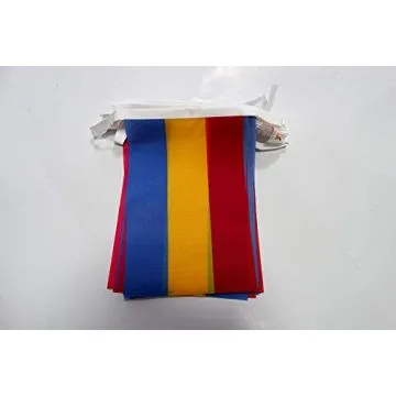 Guirlande 6 mètres 20 Drapeaux Pansexualité 21x15 cm - Drapeau panseuxuel 15 x 21 cm