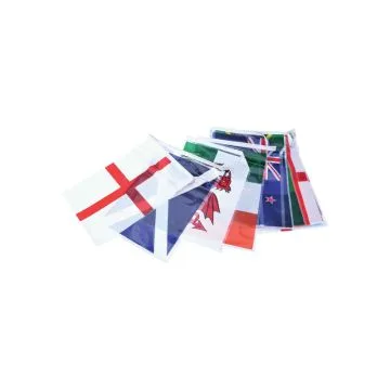 Guirlande 4 mètres 20 Drapeaux Coupe du monde de Rugby à XV 2019 15x10 cm - Drapeau de Japon 2019 10 x 15 cm