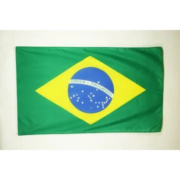 DRAPEAU BRÉSIL 150x90cm - DRAPEAU BRÉSILIEN 90 x 150 cm