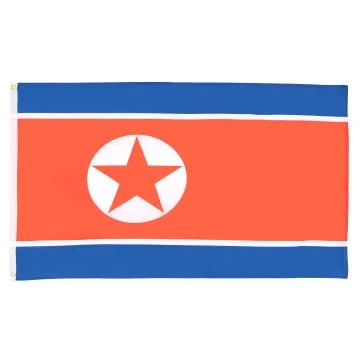 DRAPEAU CORÉE DU NORD 150x90cm - DRAPEAU NORD CORÉEN 90 x 150 cm
