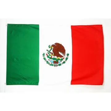 DRAPEAU MEXIQUE 150x90cm - DRAPEAU MEXICAIN 90 x 150 cm