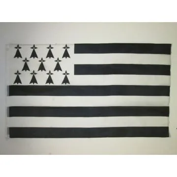 DRAPEAU BRETAGNE 150x90cm - DRAPEAU BRETON - FRANCE 90 x 150 cm Spécial Supporter