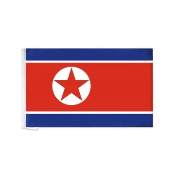 DRAPEAU CORÉE DU NORD 150x90cm - DRAPEAU NORD CORÉEN 90 x 150 cm Spécial Supporter