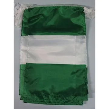 GUIRLANDE 12 mètres 20 DRAPEAUX NIGÉRIA 45x30 cm - DRAPEAU NIGÉRIAN 30 x 45 cm