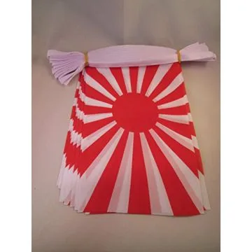 Guirlande 12 mètres 20 Drapeaux Japon WWI 45x30 cm - Drapeau japonais 30 x 45 cm
