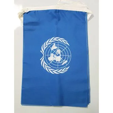 GUIRLANDE 12 mètres 20 DRAPEAUX ONU 45x30 cm - DRAPEAU DES NATIONS UNIES 30 x 45 cm