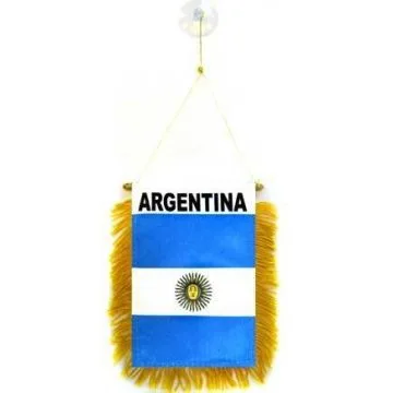 FANION ARGENTINE 15x10cm - Mini drapeau ARGENTIN 10 x 15 cm spécial voiture - Bannière