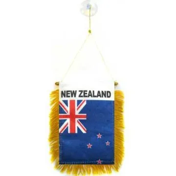 FANION NOUVELLE-ZÉLANDE 15x10cm - Mini drapeau NÉO-ZÉLANDAIS 10 x 15 cm spécial voiture - Bannière