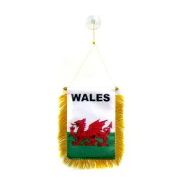 FANION PAYS DE GALLES 15x10cm - Mini drapeau GALLOIS 10 x 15 cm spécial voiture - Bannière
