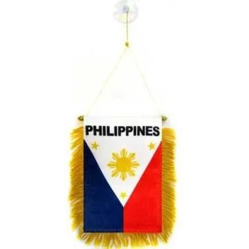 FANION PHILIPPINES 15x10cm - Mini drapeau PHILIPPIN 10 x 15 cm spécial voiture - Bannière