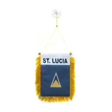 FANION SAINTE LUCIE 15x10cm - Mini drapeau SAINT-LUCIEN 10 x 15 cm spécial voiture - Bannière