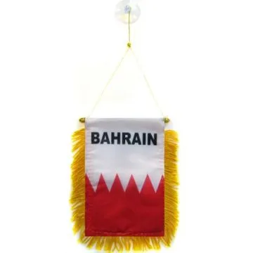 FANION BAHREÏN 15x10cm - Mini drapeau BAHREÏNIEN 10 x 15 cm spécial voiture - Bannière