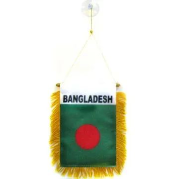 FANION BANGLADESH 15x10cm - Mini drapeau BANGLADAIS 10 x 15 cm spécial voiture - Bannière