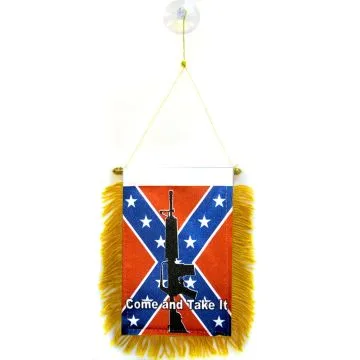 FANION SUDISTE COMME AND TAKE IT 15x10cm - Mini drapeau REBEL 10 x 15 cm spécial voiture - Bannière