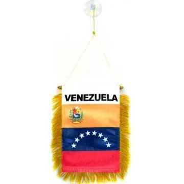 FANION VÉNÉZUELA 15x10cm - Mini drapeau VÉNÉZUELIEN 10 x 15 cm spécial voiture - Bannière