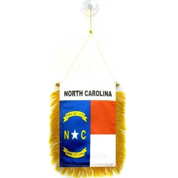 FANION CAROLINE DU NORD 15x10cm - Mini drapeau ETAT AMÉRICAIN - USA - ETATS-UNIS 10 x 15 cm spécial voiture - Bannière