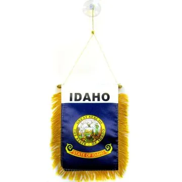 FANION IDAHO 15x10cm - Mini drapeau ETAT AMÉRICAIN - USA - ETATS-UNIS 10 x 15 cm spécial voiture - Bannière