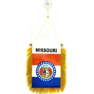 FANION MISSOURI 15x10cm - Mini drapeau ETAT AMÉRICAIN - USA - ETATS-UNIS 10 x 15 cm spécial voiture - Bannière
