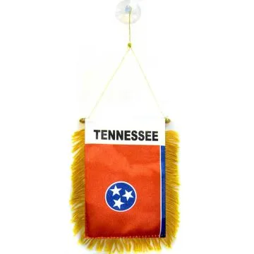 FANION TENNESSEE 15x10cm - Mini drapeau ETAT AMÉRICAIN - USA - ETATS-UNIS 10 x 15 cm spécial voiture - Bannière