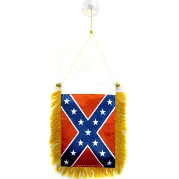FANION SUDISTE 15x10cm - Mini drapeau REBEL - USA CONFÉDÉRÉ 10 x 15 cm spécial voiture - Bannière