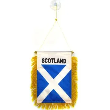 FANION ECOSSE 15x10cm - Mini drapeau ÉCOSSAIS 10 x 15 cm spécial voiture - Bannière