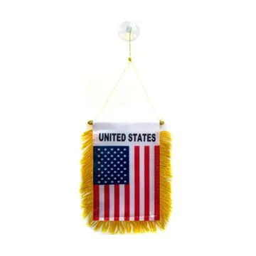 FANION ETATS-UNIS 15x10cm - Mini drapeau AMÉRICAIN - USA 10 x 15 cm spécial voiture - Bannière