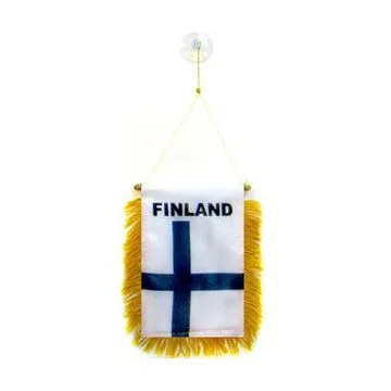 FANION FINLANDE 15x10cm - Mini drapeau FINLANDAIS 10 x 15 cm spécial voiture - Bannière