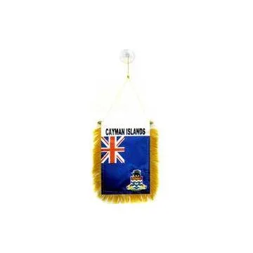 FANION ILES CAÏMANS 15x10cm - Mini drapeau ANGLAIS 10 x 15 cm spécial voiture - Bannière