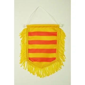 FANION CATALOGNE 15x10cm Polyester - Mini drapeau CATALAN 10 x 15 cm - Bannière