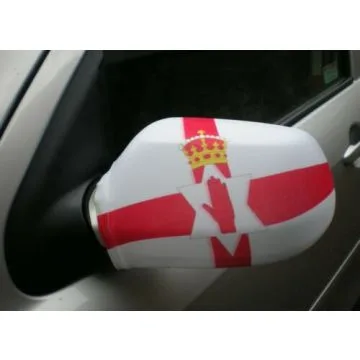 Drapeau rétroviseur IRLANDE DU NORD Lot de  2 - Drapeaux pour voiture nord irlandais