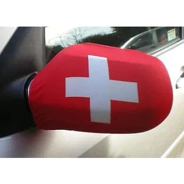 Drapeau rétroviseur SUISSE Lot de  2 - Drapeaux pour voiture helvétique