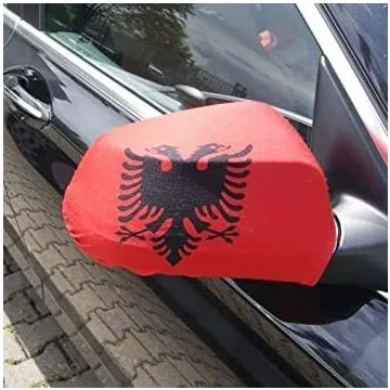 Drapeau rétroviseur ALBANIE Lot de  2 - Drapeaux pour voiture albanais