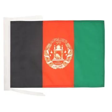 DRAPEAU AFGHANISTAN 45x30cm - PAVILLON AFGHAN 30 x 45 cm haute qualité