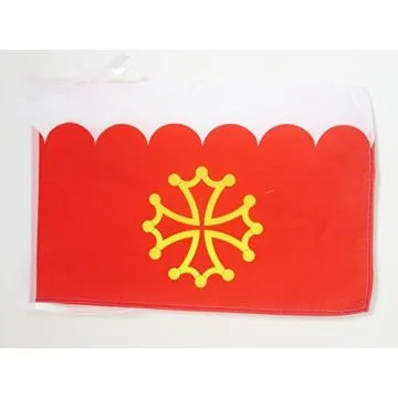 DRAPEAU DÉPARTEMENT DU GARD 45x30cm - PAVILLON GARDOIS 30 x 45 cm haute qualité