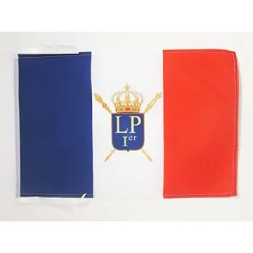 DRAPEAU LOUIS-PHILIPPE I DE FRANCE 1830?1848 45x30cm - PAVILLON ROYALISTE FRANÇAIS 30 x 45 cm haute qualité