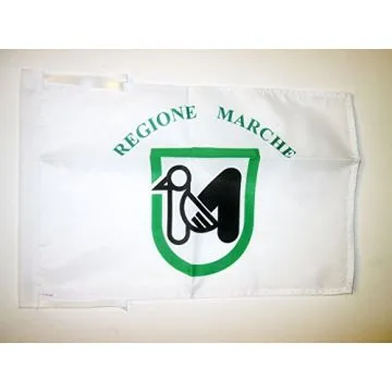DRAPEAU MARCHES 45x30cm - PAVILLON MARCHE - ITALIE 30 x 45 cm haute qualité
