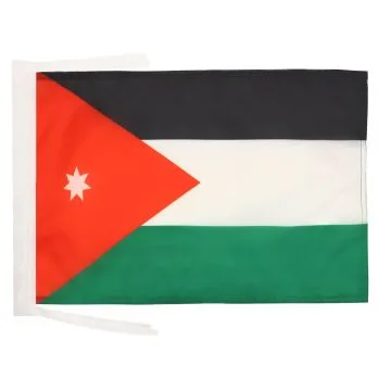 DRAPEAU JORDANIE 45x30cm - PAVILLON JORDANIEN 30 x 45 cm haute qualité