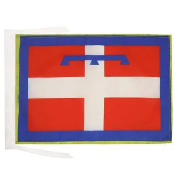 DRAPEAU PIÉMONT 45x30cm - PAVILLON PIEMONTE - ITALIE 30 x 45 cm haute qualité